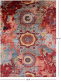 Abstract Modern Mamluk Hand Knotted Wool Rug - 9' 9" X 13' 1" - Golden Nile