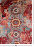 Abstract Modern Mamluk Hand Knotted Wool Rug - 9' 9" X 13' 1" - Golden Nile