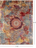 Asbtract Modern Mamluk Hand Knotted Wool Rug - 9' 10" X 13' 5" - Golden Nile