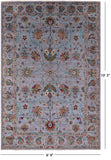 Peshawar Hand Knotted Wool Rug - 6' 9" X 10' 3" - Golden Nile