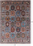 Turkmen Ersari Hand Knotted Wool Rug - 6' 8" X 9' 5" - Golden Nile