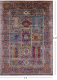 Turkmen Ersari Hand Knotted Wool Rug - 5' 9" X 8' 0" - Golden Nile