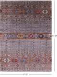 Khorjin Persian Gabbeh Hand Knotted Wool Rug - 8' 10" X 11' 10" - Golden Nile