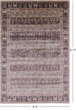 Tribal Persian Gabbeh Handmade Wool Rug - 6' 9" X 9' 11" - Golden Nile