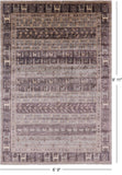 Tribal Persian Gabbeh Handmade Wool Rug - 6' 9" X 9' 11" - Golden Nile
