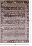 Tribal Persian Gabbeh Handmade Wool Rug - 6' 9" X 9' 11" - Golden Nile