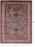 Super Kazak Handmade Wool Rug - 8' 11" X 12' 1" - Golden Nile