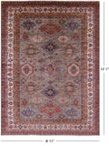 Super Kazak Handmade Wool Rug - 8' 11" X 12' 1" - Golden Nile