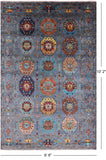 Turkmen Ersari Hand Knotted Wool Rug - 6' 8" X 10' 2" - Golden Nile