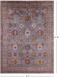 Persian Fine Serapi Hand Knotted Wool Rug - 9' 1" X 11' 9" - Golden Nile