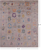 Turkish Oushak Handmade Wool Rug - 8' 2" X 9' 7" - Golden Nile