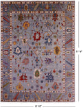 Turkish Oushak Handmade Wool Rug - 8' 10" X 11' 9" - Golden Nile