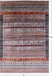 Tribal Persian Gabbeh Hand Knotted Wool Rug - 6' 7" X 9' 8" - Golden Nile