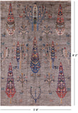 Tribal Persian Gabbeh Hand Knotted Wool Rug - 5' 8" X 8' 2" - Golden Nile