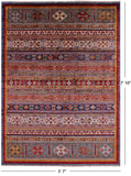 Tribal Persian Gabbeh Hand Knotted Wool Rug - 5' 7" X 7' 10" - Golden Nile