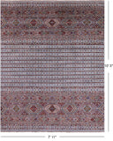 Khorjin Persian Gabbeh Hand Knotted Wool Rug - 7' 11" X 10' 5" - Golden Nile