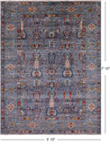 Peshawar Hand Knotted Wool Rug - 5' 10" X 7' 10" - Golden Nile