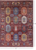 Turkmen Ersari Hand Knotted Wool Rug - 5' 7" X 7' 10" - Golden Nile