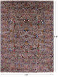 Peshawar Hand Knotted Wool Rug - 5' 8" X 7' 8" - Golden Nile