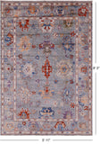Turkish Oushak Hand Knotted Wool Rug - 5' 11" X 8' 3" - Golden Nile