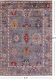 Turkish Oushak Hand Knotted Wool Rug - 6' 0" X 8' 4" - Golden Nile