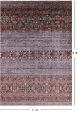 Khorjin Persian Gabbeh Hand Knotted Wool Rug - 6' 10" X 9' 9" - Golden Nile