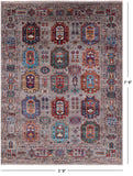 Turkmen Ersari Hand Knotted Wool Rug - 5' 9" X 7' 9" - Golden Nile