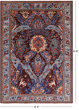 Persian Fine Serapi Hand Knotted Wool Rug - 6' 3" X 9' 0" - Golden Nile