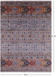 Tribal Persian Gabbeh Hand Knotted Wool Rug - 8' 5" X 11' 6" - Golden Nile