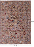 Peshawar Hand Knotted Wool Rug - 8' 2" X 11' 4" - Golden Nile
