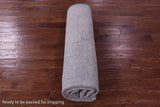 Blue Full Pile Overdyed Hand Knotted Wool & Silk Rug - 8' 0" X 10' 2" - Golden Nile