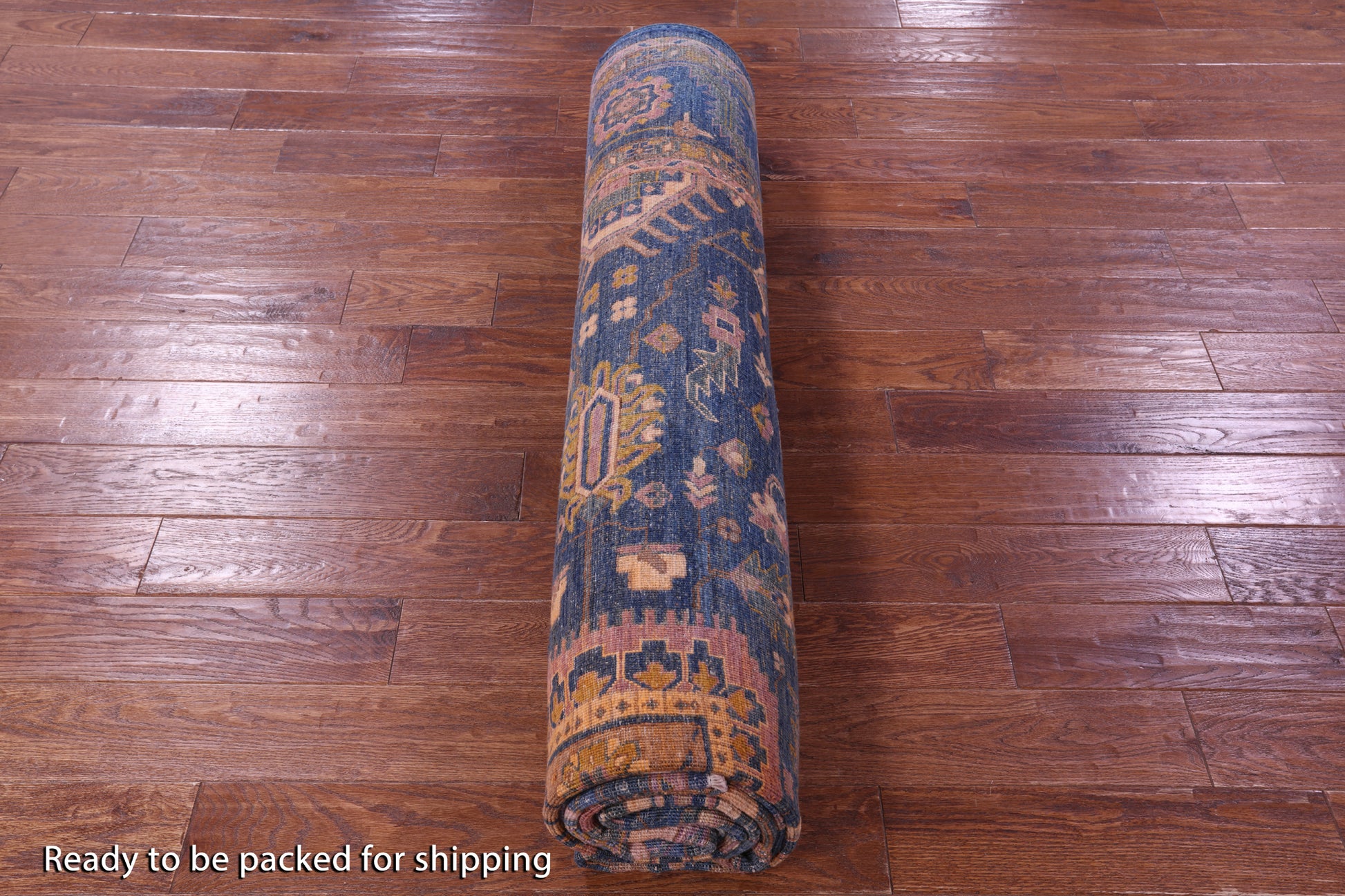 Serapi Full Pile Overdyed Hand Knotted Wool Rug - 8' 11" X 11' 10" - Golden Nile