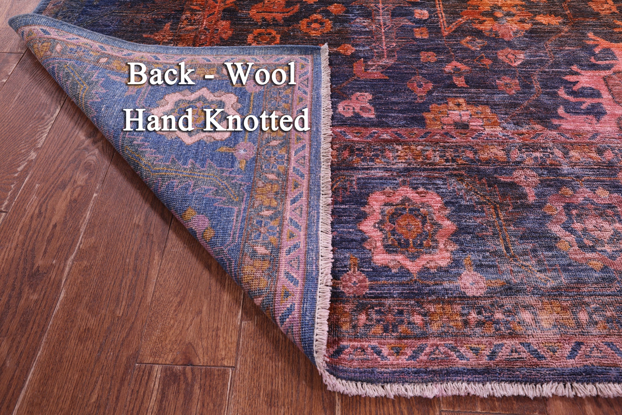 Serapi Full Pile Overdyed Hand Knotted Wool Rug - 8' 11" X 11' 10" - Golden Nile