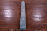 Blue Full Pile Overdyed Hand Knotted Wool & Silk Rug - 4' 1" X 6' 2" - Golden Nile