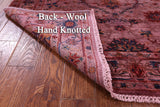 Pink Full Pile Overdyed Tabriz Handmade Wool Rug - 4' 11" X 6' 11" - Golden Nile