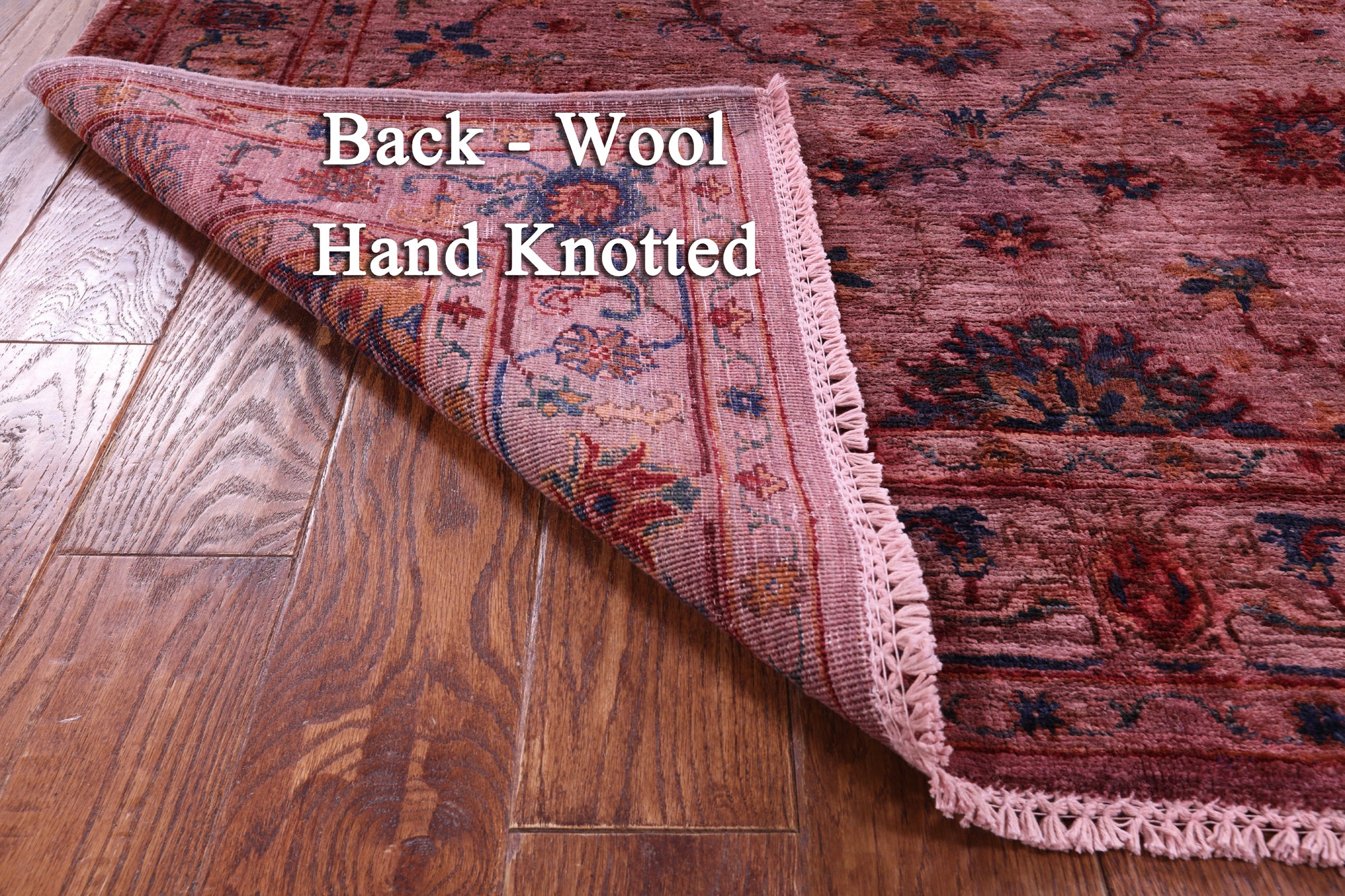 Pink Full Pile Overdyed Tabriz Handmade Wool Rug - 4' 11" X 6' 11" - Golden Nile