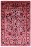 Pink Full Pile Overdyed Tabriz Handmade Wool Rug - 4' 11" X 6' 11" - Golden Nile