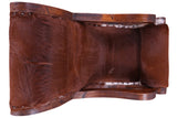 Hair-On Cowhide Wooden Handcrafted Rocking Chair - Golden Nile