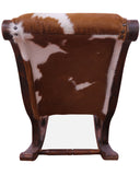 Hair-On Cowhide Wooden Handcrafted Rocking Chair - Golden Nile