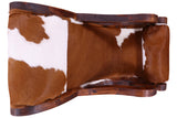 Hair-On Cowhide Wooden Handcrafted Rocking Chair - Golden Nile