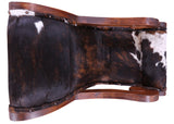 Hair-On Cowhide Wooden Handcrafted Rocking Chair - Golden Nile