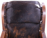 Hair-On Cowhide Wooden Handcrafted Rocking Chair - Golden Nile