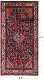 New Persian Hamadan Handmade Area Rug - 5' 2" X 10' 0" - Golden Nile