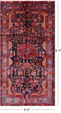 New Handmade Persian Nahavand Area Rug - 5' 2" X 9' 7" - Golden Nile