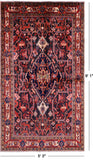 Black New Authentic Persian Nahavand Area Rug - 5' 3" X 9' 1" - Golden Nile