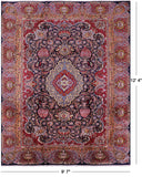 New Authentic Persian Kashmar Handmade Rug - 9' 6" X 12' 4" - Golden Nile