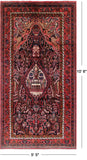 Black New Persian Nahavand Area Rug - 5' 5" X 10' 6" - Golden Nile