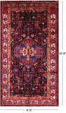 Authentic Persian Nahavand Hand Knotted Rug - 6' 0" X 10' 9" - Golden Nile
