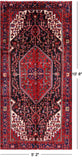 New Authentic Persian Nahavand Handmade Area Rug - 5' 2" X 10' 8" - Golden Nile