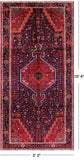 New Hand Knotted Persian Hamadan Wool Rug - 5' 2" X 10' 4" - Golden Nile